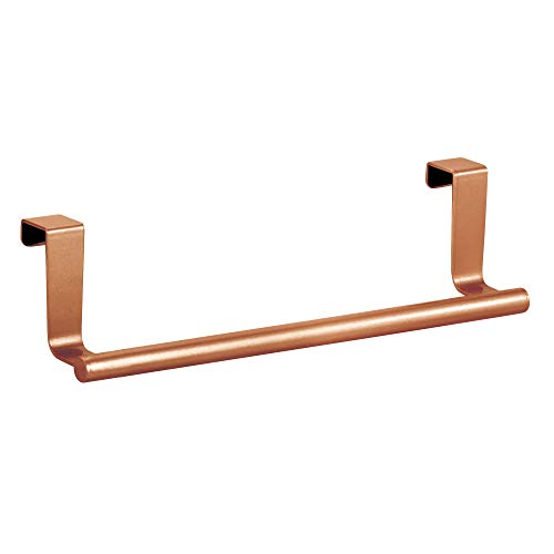 iDesign Over Door Towel Rail, Small Towel Rack Holder for Kitchen, made of Copper