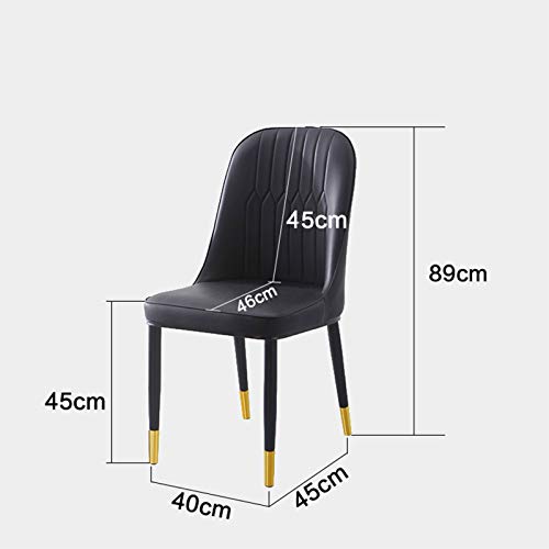 Kitchen Dining Room Furniture Chairs Water Proof PU Leather Dining Chair With Metal Legs Faux Matte Suede Leather Dining Chairs Accent Chairs For