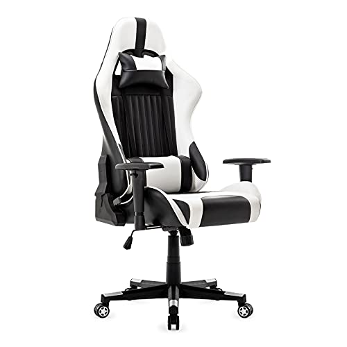 IntimaTe WM Heart Gaming Chair,Ergonomic Racing Chair,Adjustable High Back PC Gaming Chair with Arms and Back Support,Swivel Leather Desk Chair w