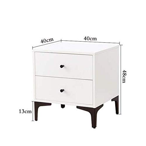 maozi Bedside Table Bedside Table, Mini Small Family Bedside Iron Simple White Locker