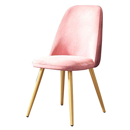 Kitchen Dining Room Furniture Chairs Velvet Reception Dining Chair Soft Cushion Seat And Back Non-slip Metal Legs For Living Room Patio Office Ki
