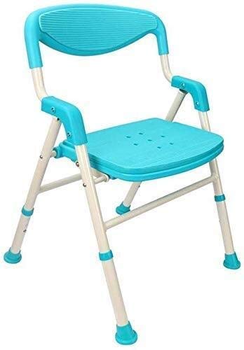 CHEWO Bath Stools,Shower Stool Bath Stool Folding Bathroom Seat Antibacterial Mobile Shower Stool Shower Seat Punching Maximum Weight 200 Kg Gree