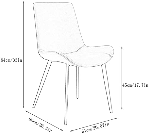 dining chair Office Reception Chairs Business Dining Chairs Set Kitchen Dining Chairs Set of 4, Kitchen Chairs with PU Cushion Seat Back, Modern