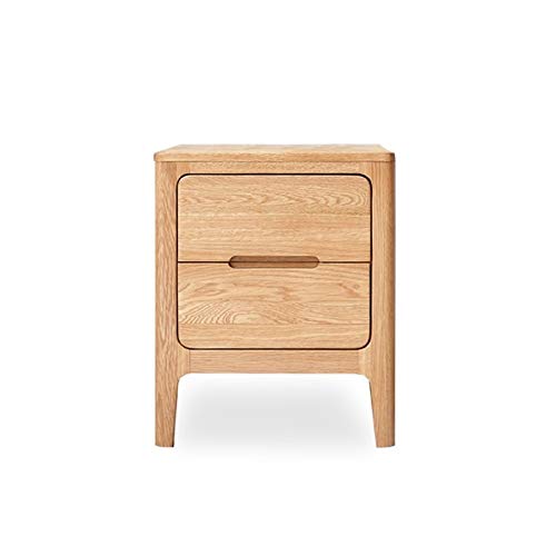 JYDQM All Solid Wood Bedside Table, Minimalist Bedroom Minimalist Storage Cabinet