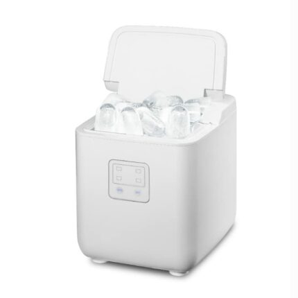 XYZMDJ Commercial Automatic Electric Ice Maker Bullet Round Block Ice Cube Making Machine Small Bar Coffee Shop