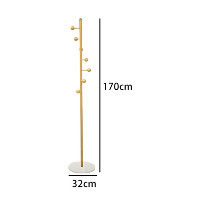 N/A Home Coat Rack Wrought Iron Hangers Floor-to-ceiling Bedroom Living Room Hangers (Color : 3-pack, Size : 170 * 32CM)