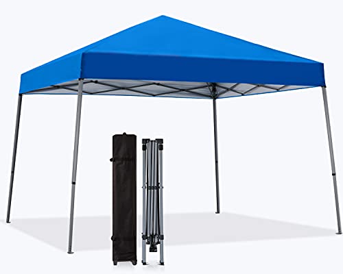 MasterCanopy Portable Pop Up Gazebo tent with Large Base (2x2,Blue)