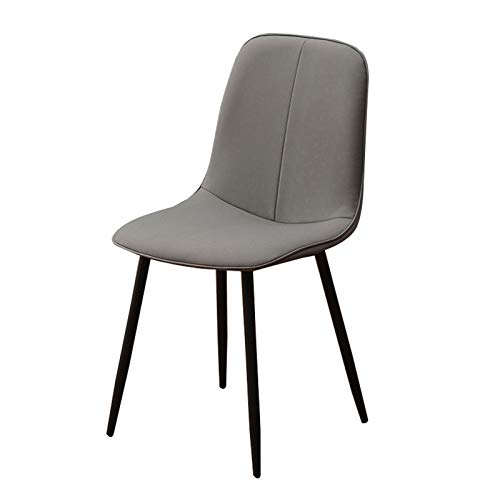 Modern Kitchen Dining Room Chairs Faux Matte Suede Leather Dining Chairs For Living Room Terrace Office Kitchen Lounging (Color : Grey)