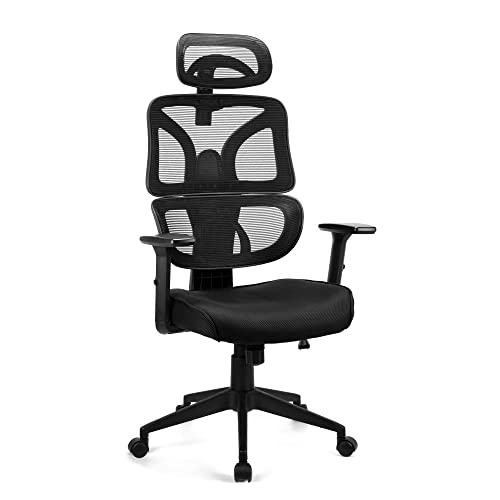 Play haha.Back Friendly Office Chair Ergonomic Desk Chair Swivel Chair With Adjustable Lumbar Support Headrest And Armrest Height Adjustment and