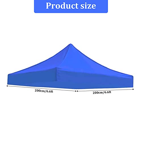 Outdoor Patio Canopy Cover Replacement - Gazebo Pavilion Roof Tarpaulin Sunshade (Blue,2x2m), Folding Tent Top Cloth Sunshade Four Corner Big Umb
