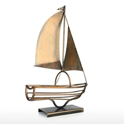 ZYZMH Sailing Wine Bottle Holder Iron Art European Creative Wine Rack Bottle Storage Holder Home Decoration