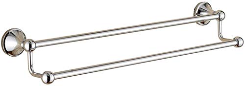 KNOXC Towel Racks,Towel Bar Double Towel Bar Wall Mounted Stainless Steel Round Base Towel Rail Polished Finish for Bathroom or Kitchentowel Rack