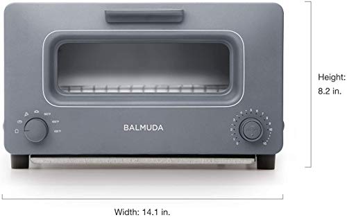 BALMUDA The Toaster | Steam Oven Toaster | 5 Cooking Modes - Sandwich Bread, Artisan Bread, Pizza, Pastry, Oven | Compact Design | Baking Pan | K