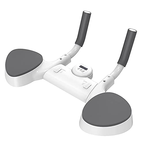 BETRAM Smart Plank Trainer, Portable Plank Abdominal Muscle Trainer, Multi-Function Timing Trainer with Timer, Home Fitness Equipment, Black whit