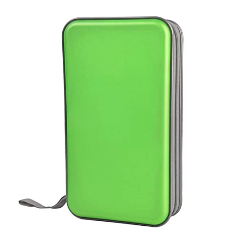 Storage bagCD Holder CD Case Wallet DVD Binder DVD Organizer Storage Bag Hard Plastic 80 Capacity Portable Red