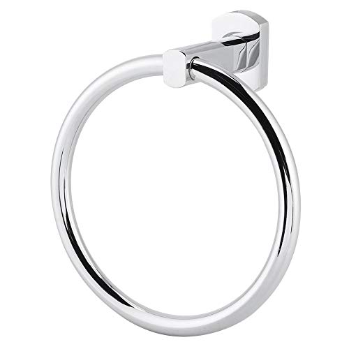 Fishlor Hand Towel Ring, Stainless Steel Towel Holder Wall-Mounted Round Towel Rack Bathroom Toilet Kitchen Storage Accessories