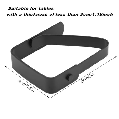 HERCHR Table Cloth Clip,4Pcs Table Cover Clips,Stainless Steel Table Cloth Clips for Outside Table,Adjustable Table Cover Clamps Table Cloth Hold