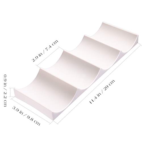 Hemoton Bottle Can Stacker, Silicone - Fridge Beer Cola Bottle Wine Racks Holders Organiser| Space Savers in Cabinet, Fridge, Pantry, Kitchen| Pe