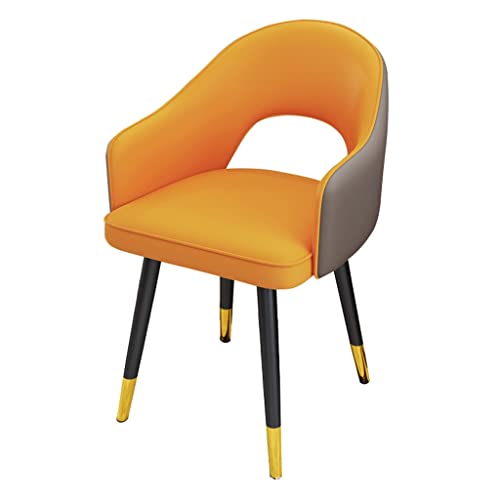 Kitchen Dining Room Furniture Chairs Kitchen Dining Chairs Water Proof Leather Side Chair with Carbon Steel Legs High Back Padded Soft Seat Livin