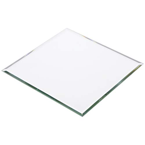 Plymor Square 3mm Beveled Glass Mirror, 6 inch x 6 inch (Pack of 3)