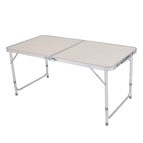 LEIGE 120 X 60 X 70 4Ft Portable Multipurpose Folding Table White