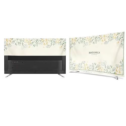 Qvo Soft And Comfortable Anti-static Curved Screen LCD TV Computer Protective Cover, Indoor Bedroom Living Room Decoration 32/55/85in(Size:85/86i