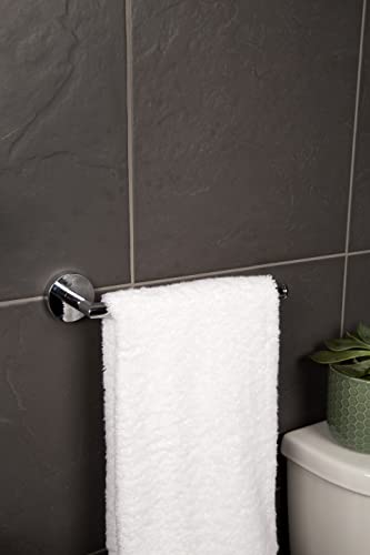 Croydex Flexi-Fix Epsom Towel Bar, Metal, Chrome, 54 x 272 x 78mm