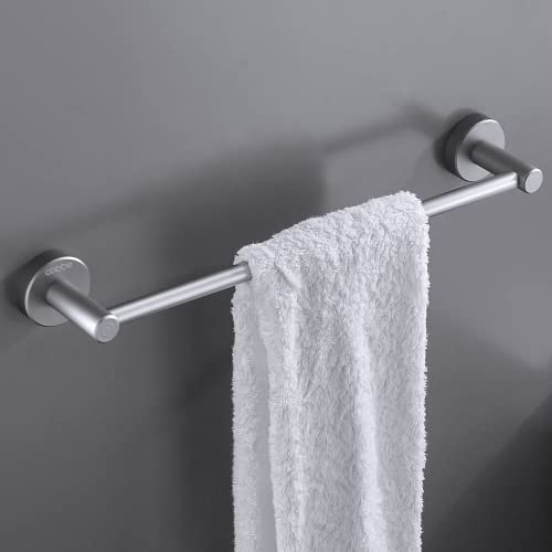 Cobbe Single-Lever Towel Rail, Extendible Towel Rail, 40 cm to 70 cm, Retractable Bathroom Towel Rail, Space Aluminium Towel Rail, Bathroom Towel