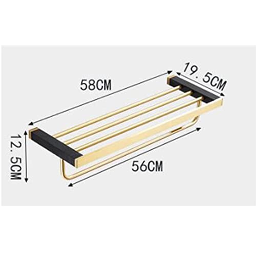 HIGOH Towel Racks,Bathroom Towel Rack Wall Mounted Towel Holder,Bathroom Accessories,Brushed Bathroom Shelf,Towel Rack,Towel Hanger,Towel Holder,