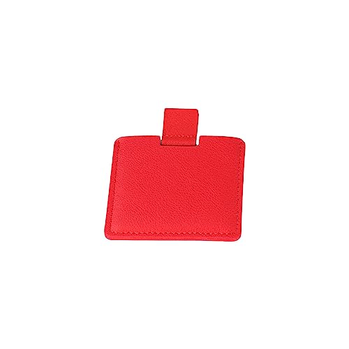 Leadigol Ultra-Thin Compact Mirror,Folding Vanity Mirror Cosmetic Tools PU Leather Foldable Square Unbreakable Pocket Mirror