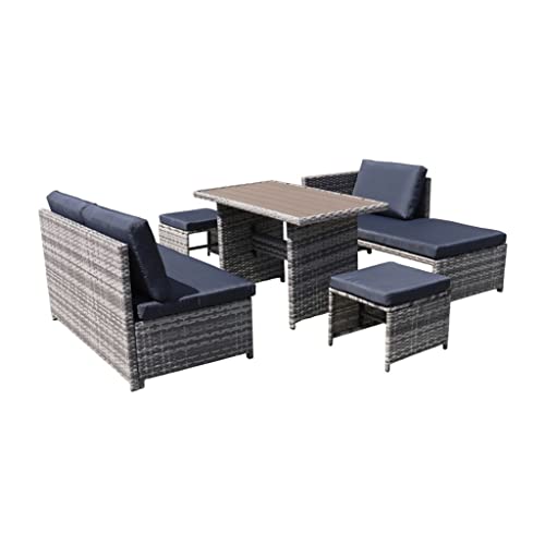 CZDYUF Outdoor PE Rattan Sofa Set Of 5 Outdoor 3-seater Sofa Design