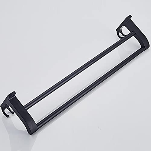HIGOH Towel Racks, Towel Rail for Bathroom,Wall Mounted Space Aluminum Double Towel Bars,Kitchen Bathroom Towel Hanger,Bathroom Accessories Hand