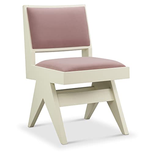 Meelano Side Chair, Oak Leather, Black