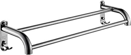 Bathroom Bathroom Kitchen Towel Rack Free Punch Towel Bar Stainless Steel 304 Single and Double Hanging Rod Lengthened Bathroom Shelf Tower Hange