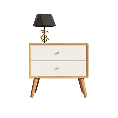 JYDQM Nordic Bedside Table Solid Wood Locker Storage Cabinet, Simple and Assembled Bedside Table