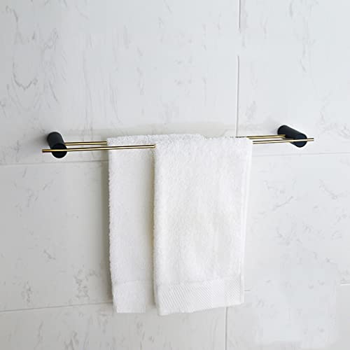 HIGOH Towel Racks,Towel Rail for Bathroom,Light Bathroom All Copper Hand Towel Holder,Bath Hand Towel Holder Bathroom En Rack Towel Bar/Color/Dou