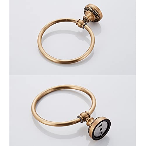 HIGOH Towel Racks,Bath Towel Holder,Bathroom Hand Towel,Antique Towel Towel Rack Towel,European Retro Bathroom Towel Hanger Wall Mount Bathroom H