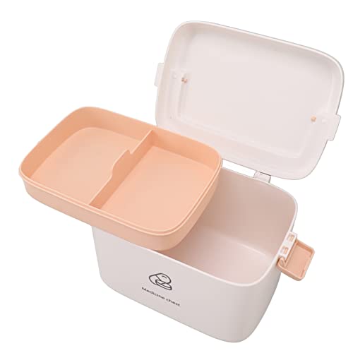 Plastic Medicine Box, Household Medicine Storage Box, Anti-aging, Large Capacity, Sturdy for Hiking and Mountaineering (Type B)
