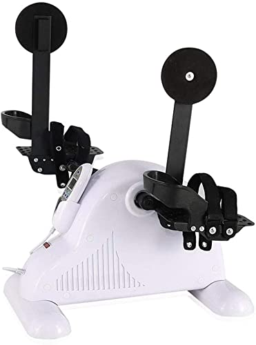 LUNEZY Electric Pedal Exerciser Portable Mini Exercise Bike Rehabilitation Machine Hand Arm Knee Leg Exercise Peddling Machine (Color : B) (B)