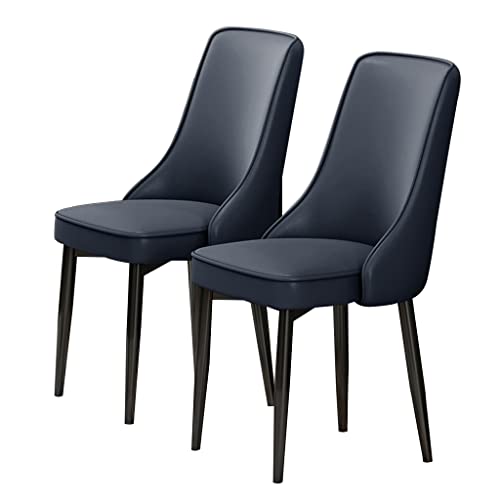 Kitchen Dining Room Furniture Chairs Kitchen Dining Chairs Set Of 2 Water Proof PU Leather Lounge Chair with Carbon Steel Feet for Living Room Be