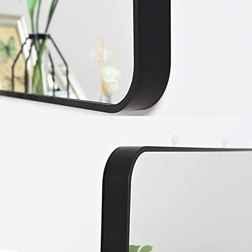 Mirror Square round Bathroom Wall Mount Waterproof Bedroom Home Porch Makeup Hanging Wall Mirror,Square Bathroom Mirror,Hd Shatterproof Padded Sh