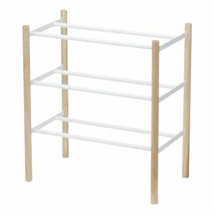 Yamazaki Shoe Rack, Steel, White, One Size