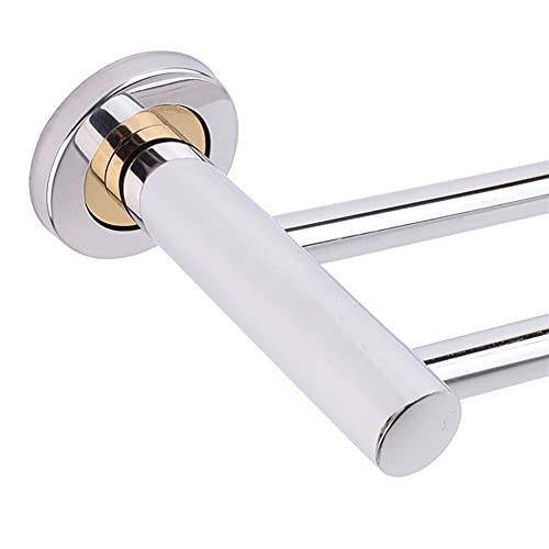 HIGOH Towel Racks, Towel Rail for Bathroom,Stainless Steel Double Bars,Hand Towel Holder Bathroom Kitchen Wall-Mounted Towel Holder,2 Layer Towel