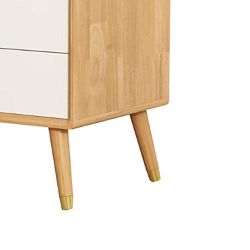 JYDQM Nordic Bedside Table Solid Wood Locker Storage Cabinet, Simple and Assembled Bedside Table