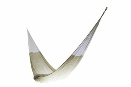 Double Size Cotton Hammock (Natural Colour) Handmade in Mexico Genuine Mayan Hammock Ideal for 2 people
