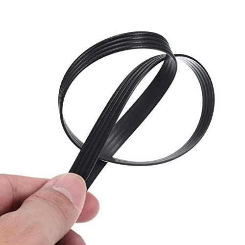 PATIKIL Wicker Repair Kit, Flat Synthetic Rattan Material for Garden Patio Furniture Replacement DIY Chair Sofa Table, Black