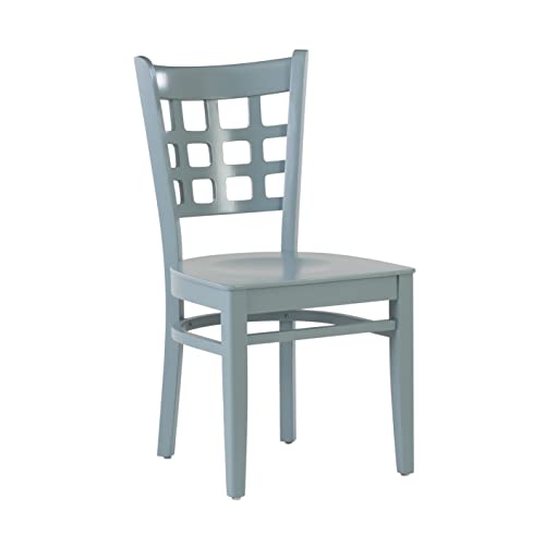 Linon Vanna Dining Side Chair, Solid Beechwood, Slate