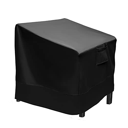 SINGFNH 210D Polyester Oxford Patio Chair Cover, Lounge Deep Seat Cover, Heavy Duty Durable and Waterproof Outdoor Lawn Patio Furniture Covers(Bl