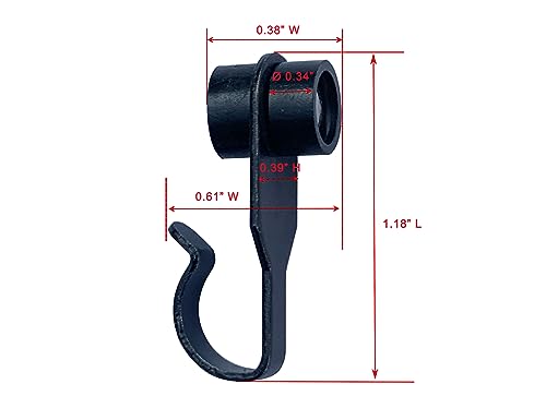 Steel Metal Slide Curtain Track Hooks with Wheels for Gazebo Curtains/Mosquito Net Screen/Rails and Tracks of Gazebo - Quantity of 36 -