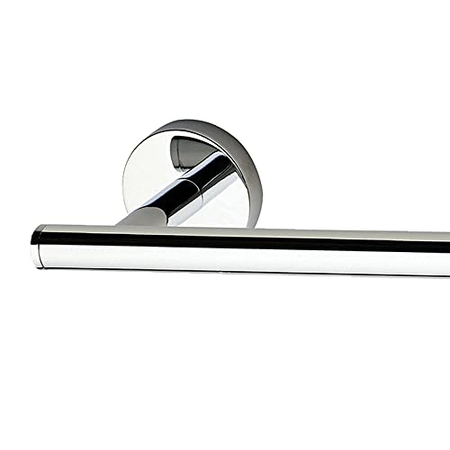 Kibath Med Design Towel Bar 30 cm. Made of Stainless Steel and Gloss Chrome Finish. with Two Placement Options, Adhesive or with Screws, 478423